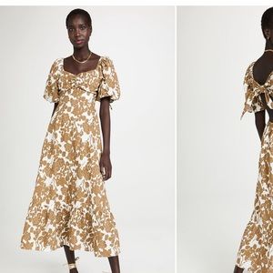 English Factory Puff Sleeve Maxi Dress